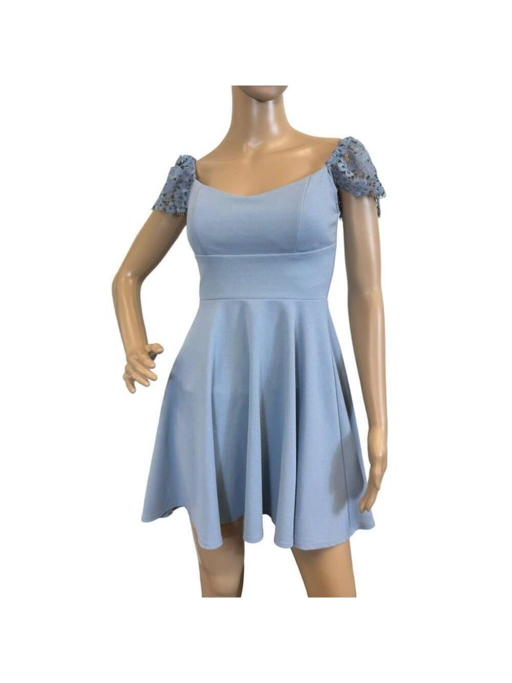 Women's City Vibe Blue Skater Dress Size 3